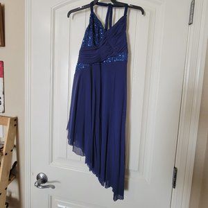 Navy blue dance costume
